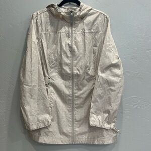 JONES NEW YORK Woman’s Woman’s Rain Windbreaker Hoodie Jacket Size L